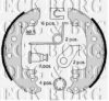 BORG & BECK BBS6086 Brake Shoe Set